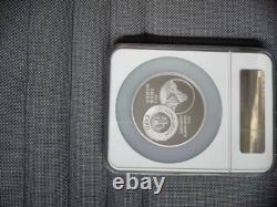 Médaille de pièce en argent panda 5 oz NGC PF69 Long Beach Chine 2013