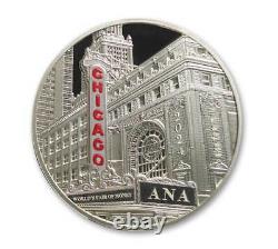 Médaille du Premier Jour Panda 1 oz Argent NGC PF 70 UCAM Foire Mondiale ANA Chine 2024