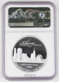 Médaille en argent Panda de 50 grammes de la Foire mondiale de l'argent ANA 2021 en Chine NGC PF70 UC FDOI