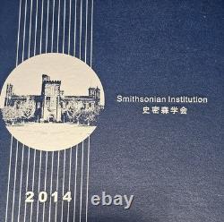 Médaille en argent Panda de Chine 5 oz 2014 Institution Smithsonian NGC PF 69 UC Boîte COA