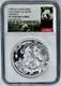 Médaille En Argent De 2 Oz Panda De 2016 Avec Les Singes Dorés De Chine Et La Grande Muraille Ngc Pf70ucam + Coa