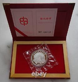 Médaille en argent de la Chine de 2000 de la Monnaie de Shenyang - Pièce de panda chinois à travers les siècles