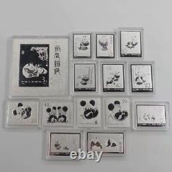 Médaille panda en argent de Chine 2013 - 165g - 50ème anniversaire de l'émission des timbres panda