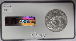 Médaillon Panda argenté 1991 de 3,3 oz, 10e anniversaire, NGC MS69