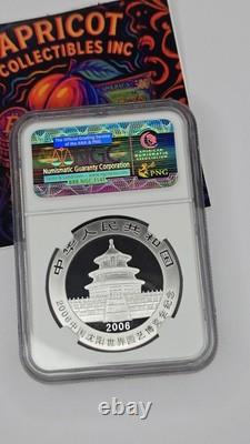 Monnaie Panda 1 oz Chine 2006 Argent NGC MS69 Expo Horticole de Shenyang
