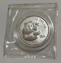 Monnaie en Argent Panda 1 oz 10 Yuan Anneau Miroir Chine 2000