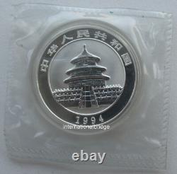 Monnaie en argent Panda de Chine 1994 1 oz 10 Yuan Grande Date Panda