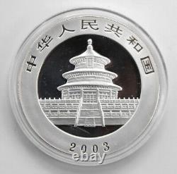 Monnaie en argent Panda de Chine 2003 1oz 10 Yuan