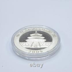Monnaie en argent chinoise 1 oz Panda 2009. 999 Ag Non circulée et encapsulée