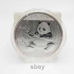 Monnaie en argent de 10 yuans Panda de Chine 2017 encapsulée
