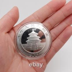 Monnaie en argent de 10 yuans Panda de Chine 2017 encapsulée