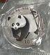 Monnaie En Argent Panda 1 Oz De Chine 2002 10 Yuan, Encapsulée à La Mint