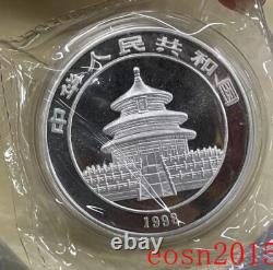 Monnaie en argent panda de Chine 1 oz 1998 10 Yuan, pièce commémorative en argent panda de Chine