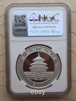 NGC MS69 2000 Chine 1oz Pièce en Argent Panda Anneau Gelé