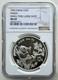 Ngc Ms69 Chine 1995 Monnaie D&rsquo;argent Panda 1 Oz, Petite Branche, Grande Date, Atelier De Shenyang