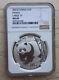 Ngc Ms69 Chine 2001 1oz Panda En Argent Avec Marque D