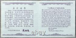 NGC MS70 Chine 2000 Exposition de Timbres de Guangzhou Pièce Panda en Argent Doré 10 Yuan 1oz