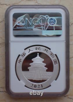 NGC MS70 Chine 2021 30g (30 grammes) Pièce en Argent Panda (Premières Émissions)