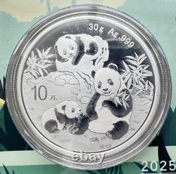 NGC MS 70 Chine 2025 Hainan Expo Carte Édition Pièce d’Argent Panda 30 g 10 Yuan