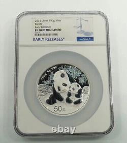 NGC PF70 UC 2024 pièce d'argent Panda Chine 150g