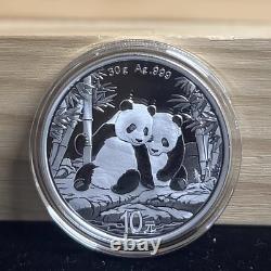 NOUVELLE pièce en argent Panda Chinois 2026, pièce de 10 Yuan en panda de Chine 30g NOUVELLE pièce en argent Panda Chinois 2026, pièce de 10 Yuan en panda de Chine 30g