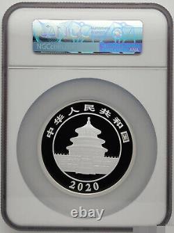 Ngc Pf70 Chine 50yuan 150g Pièce 2020 Chine Panda Pièce D'argent 150g