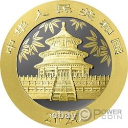 PANDA Anneau d'Or Pièce en Argent 10 Yuan Chine 2026