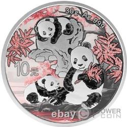 PIECE D'ARGENT PANDA Diamond Spring 10 Yuan Chine 2025