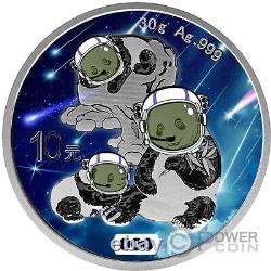 PLUIE DE MÉTÉORES PANDA Monnaie en Argent Catastrophe Naturelle 10 Yuan Chine 2025