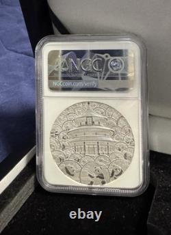Panda 35e anniversaire 2017 Chine Argent 45g 2017 PF 70 NGC Pièce Rare