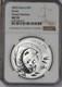 Panda Argent 2003 1 Oz. 10 Yuan Bambou Givré Ngc Ms70. Livraison Gratuite