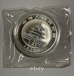 Panda d'argent de Chine 1992 1 OZ 10 Yuan, brillant non circulé