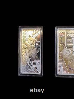 Panda de la Monnaie de Shanghai. 999 3-20g. Médailles de pièces en argent 999.