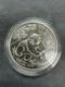 Panda En Argent 999 De 1 Oz 1992 Chine. Capsule Fissurée Et Patinée De 10 Yuan Vintage.