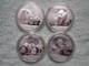 Panda En Argent Chinois 2011-2012-2013-2014 10 Yuan 1 Oz Bu (ensemble De 4 Pièces)