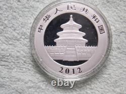 Panda en argent chinois 2011-2012-2013-2014 10 Yuan 1 OZ BU (ensemble de 4 pièces)