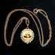 Pendentif En 14k Avec Pièce En Argent Sterling 925 2017 Yuan Chinois Panda Plaqué Or Jaune