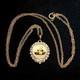 Pendentif En Argent Sterling 925 Pièce En Or Jaune Plaqué Panda Yuan Chinois 2017 14k
