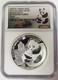 Pi&egrave;ce Expo De La Soci&eacute;t&eacute; Numismatique De Macao Panda Chine Argent 2014 2 Oz Ngc Proof 70 Uc