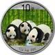 Pi&egrave;ce Panda De Chine 2013, 1 Once D&rsquo;argent Pur 999 Coloris&eacute;e ! Collectionnez La S&eacute;rie