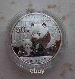 Pièce Panda en argent de 5 oz (5 oz) de Chine 2012