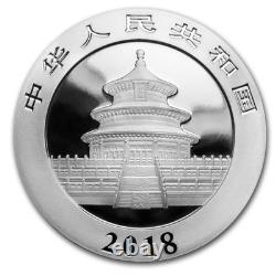 Pièce colorisée en argent pur de 30 grammes, Panda de Chine 2018 ! Collectionnez la série