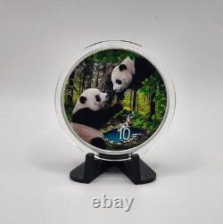 Pièce colorisée en argent pur de 30 grammes Panda de Chine 2023 ! Collectionnez la série