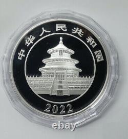 Pièce commémorative en argent Panda de Chine 2022 de 150g, 50 Yuan avec boîte et certificat d'authenticité