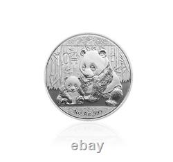 Pièce d'argent China Panda 1 once 2012 China 10Yuan Panda pièce d'argent