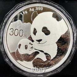 Pièce d'argent Chine 300YUAN 2019 Pièce d'argent Panda Chine 2019 1000g
