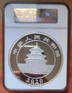 Pièce d'argent Panda Chine 2020 NGC PF70 1 Kilo 300 Yuan 1000g
