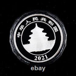 Pièce d'argent Panda Chine 2021 de 50 Yuan, de 150g Ag. 999