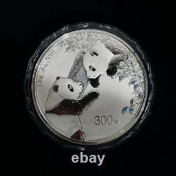 Pièce d'argent Panda Chine 2023 de 300 yuans, d'un kilogramme (1000g), en argent pur à 999