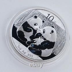 Pièce d’argent Panda chinoise 1 oz de 2009 d’occasion avec taches de lait, prix spécial